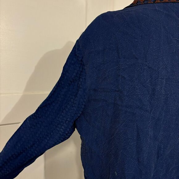 Vintage Nancy Bolen City Girl Large Western/Boho Patchwork Button Down Top - Picture 3 of 14